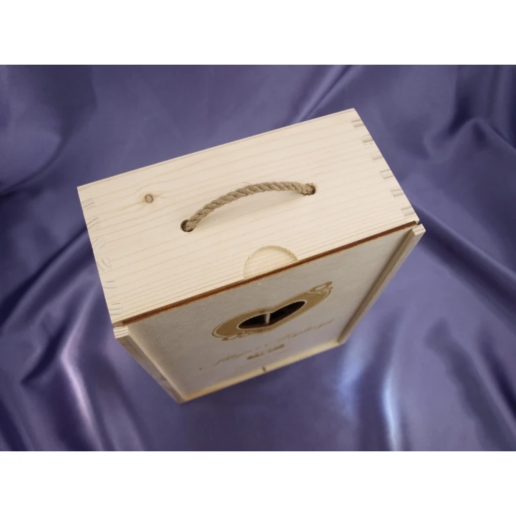 Wooden Box with Glasses for Wedding or Anniversary - SK02