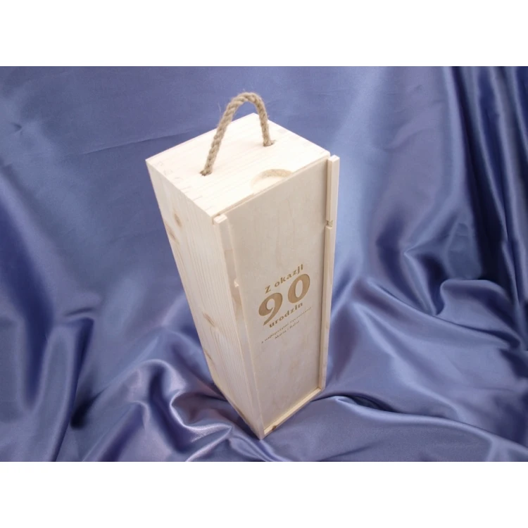 Alcohol box with logo, text or coat of arms