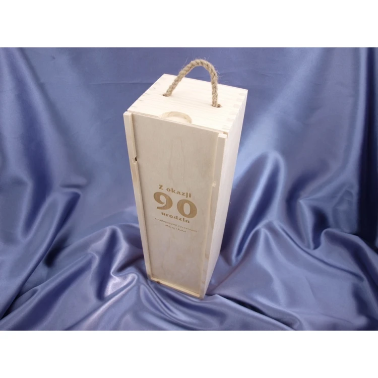 Alcohol box with logo, text or coat of arms