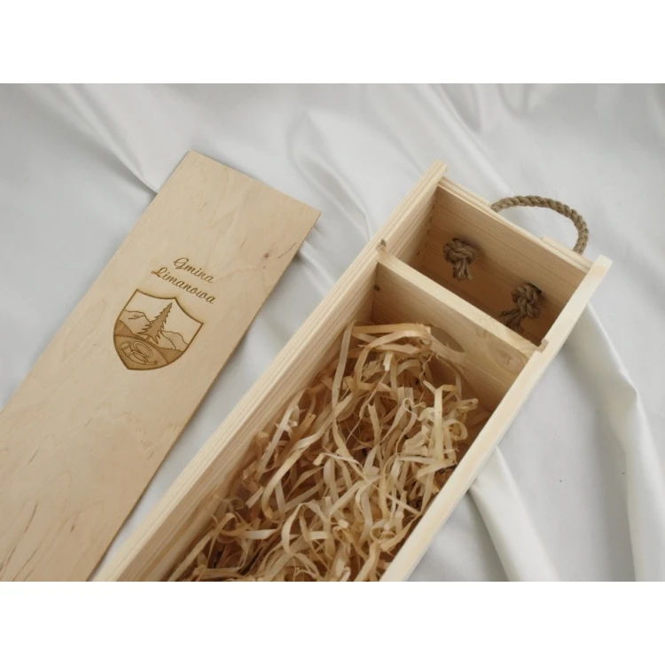 Alcohol box with logo, text or coat of arms