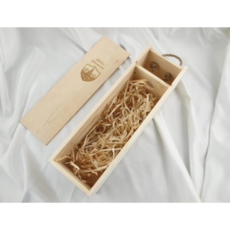 Alcohol box with logo, text or coat of arms