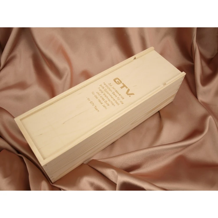 Alcohol box with logo, text or coat of arms