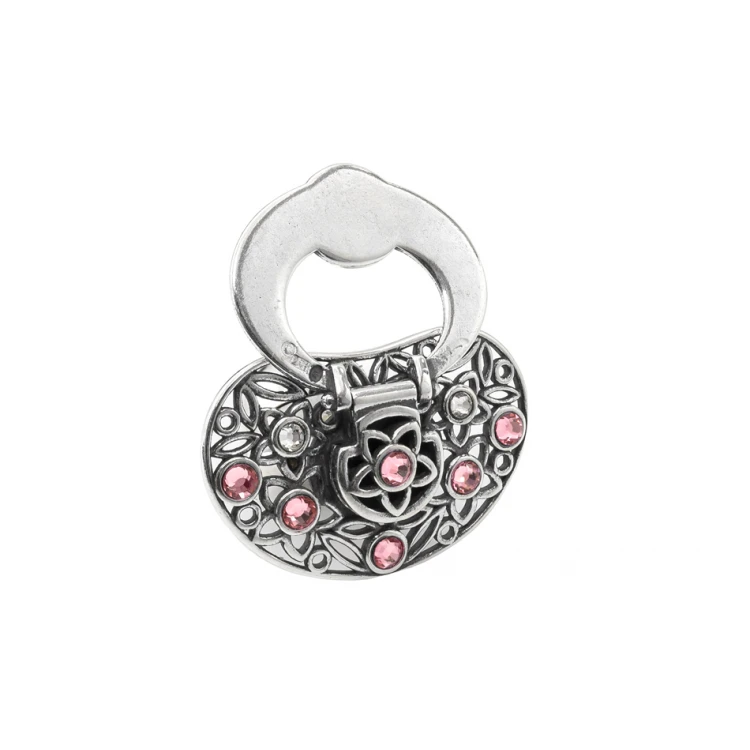 Silver Pacifier with Milk Tooth Compartment - SRB037 Design - Holy Baptism Keepsake