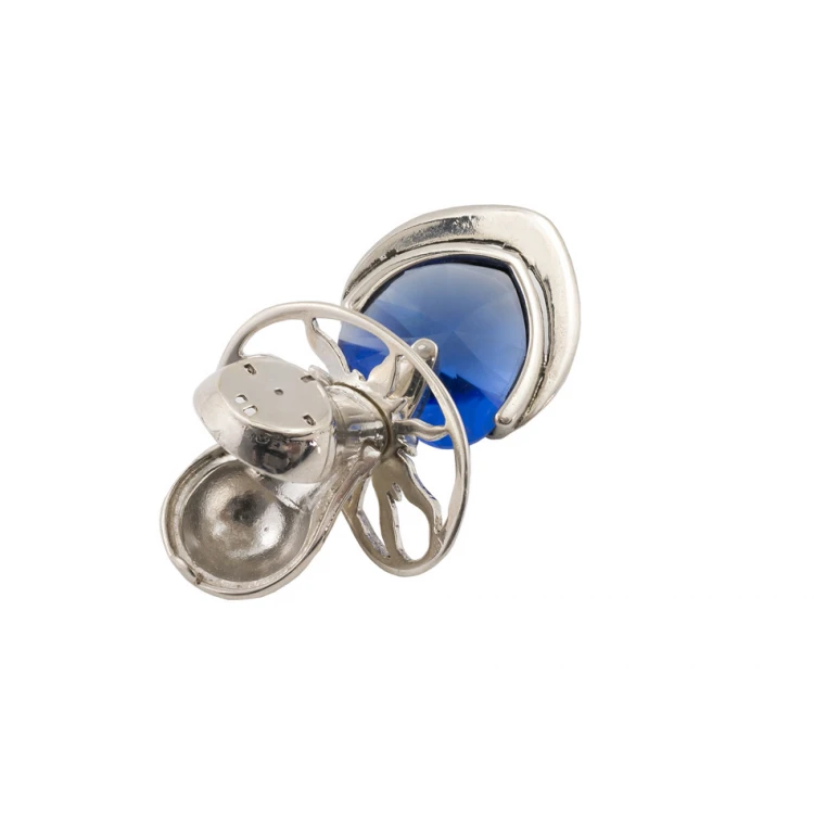 Silver pacifier with a milk tooth compartment - SRB040 design - Holy Baptism Keepsake