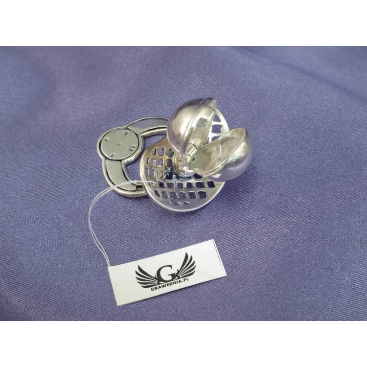 Silver Pacifier with Milk Tooth Compartment - SRB017 Design - Holy Baptism Keepsake