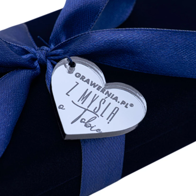 Silver teaspoon with an image of the Virgin Mary in a velour box with dedication - Christening souvenir - SRB015