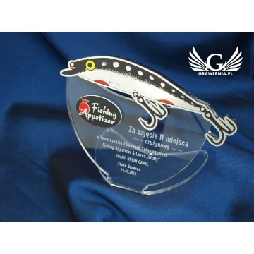 SILVER FISH - fishing competition trophy - model DTA22
