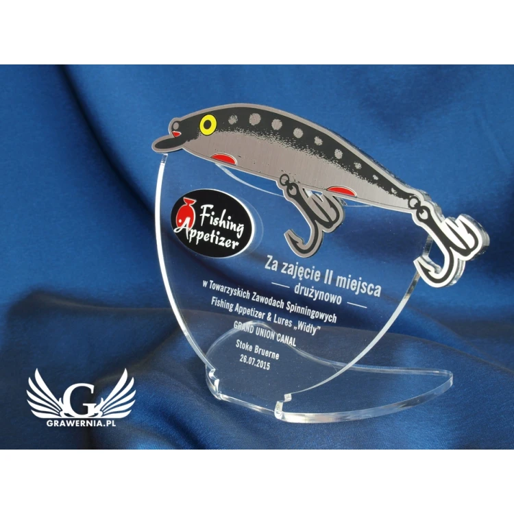 SILVER FISH - fishing competition trophy - model DTA22