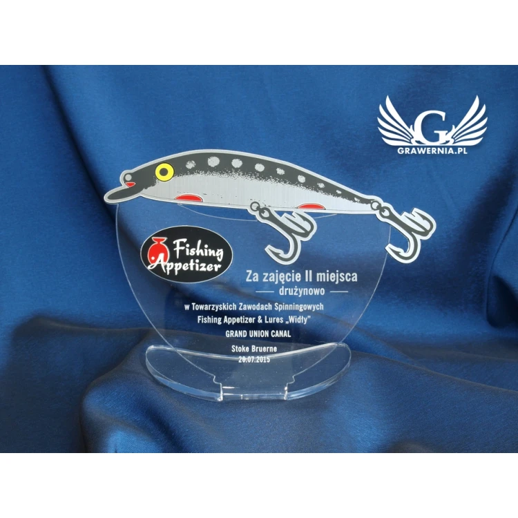 SILVER FISH - fishing competition trophy - model DTA22