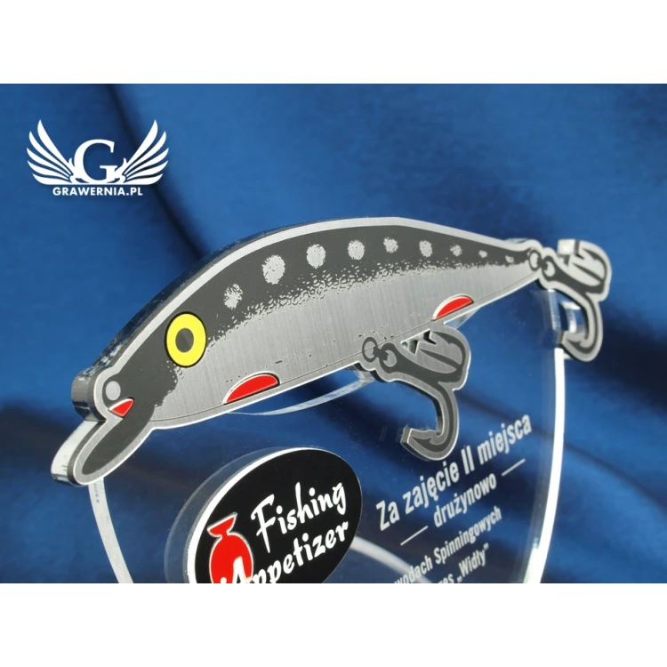 SILVER FISH - fishing competition trophy - model DTA22