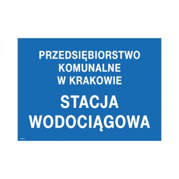 Water Station - Information Plaque - Size 700x500mm - PVC - UV Print - TAB237