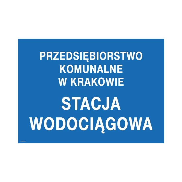 Water Station - Information Plaque - Size 700x500mm - PVC - UV Print - TAB237