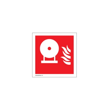 Stationary Fire Extinguisher Cylinder - Fire Safety Sign 150x150mm - PVC - UV Color Print - BHP128