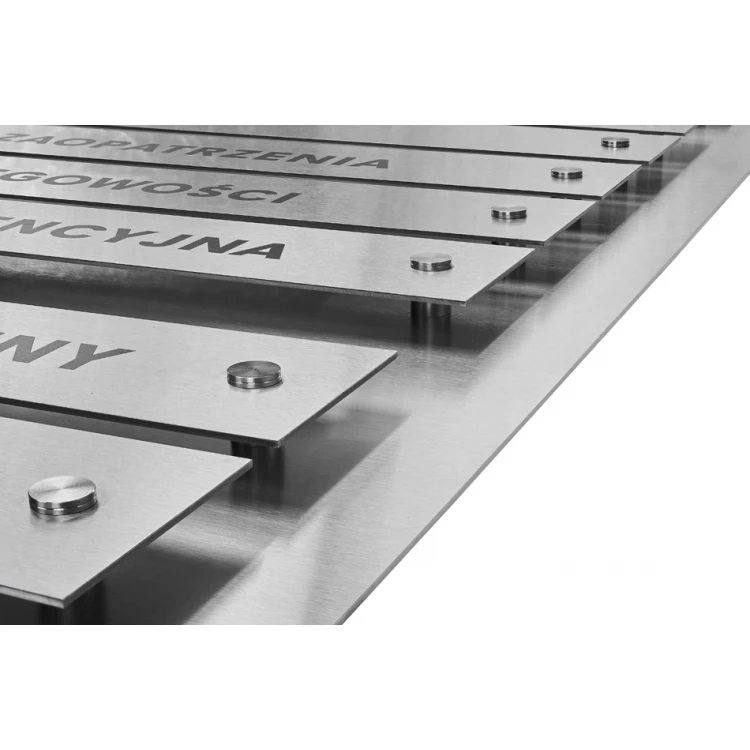 Steel Information Board on Distances - UV Digital Print - Size: 600x900mm - TAB252