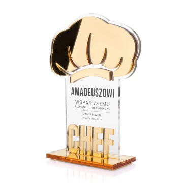 Acrylic Chef Statue - height 200mm - DTA096