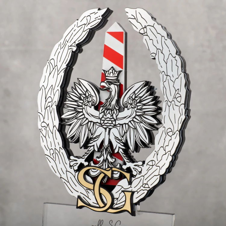Acrylic Statuette for Border Guard Employee - height 215mm - DTA091