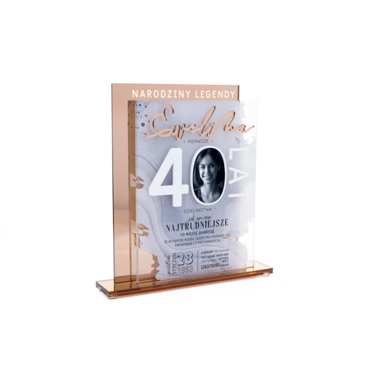 Luana Acrylic Statuette - Anniversary Gift - Height 217mm - DTA082