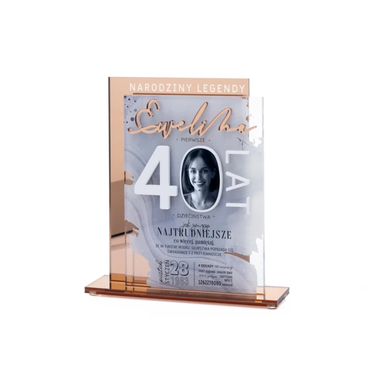 Luana Acrylic Statuette - Anniversary Gift - Height 217mm - DTA082