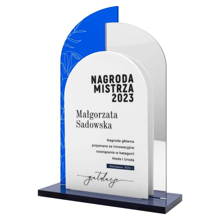 Acrylic statuette - master's award - H 23 cm - DTA159