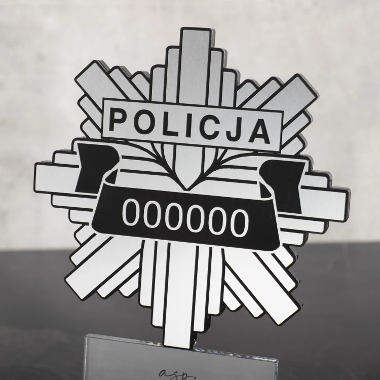 Acrylic Police Statuette - height 215mm - DTA087