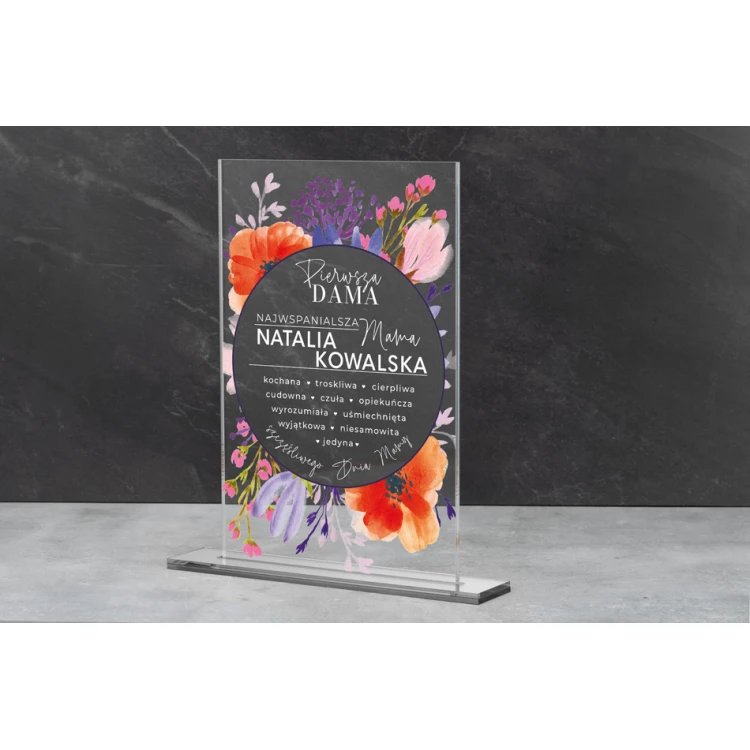 Acrylic Statuette - Gift for Mom - Height 240mm - DTA069