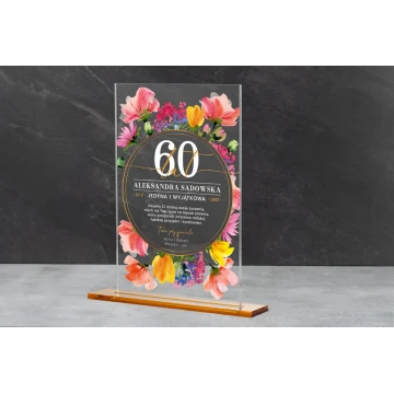 Acrylic Statuette - Anniversary Gift - Height 240mm - DTA068