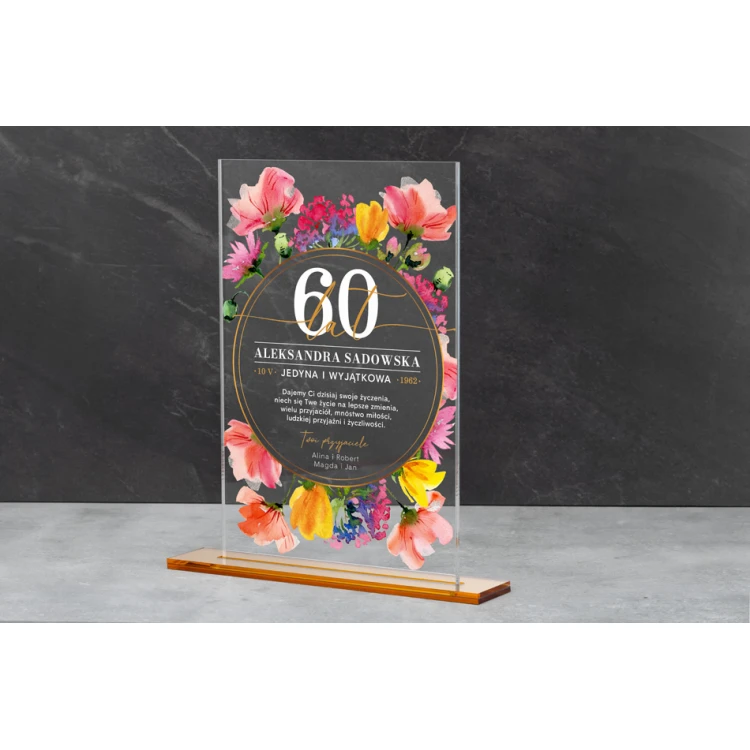 Acrylic Statuette - Anniversary Gift - Height 240mm - DTA068