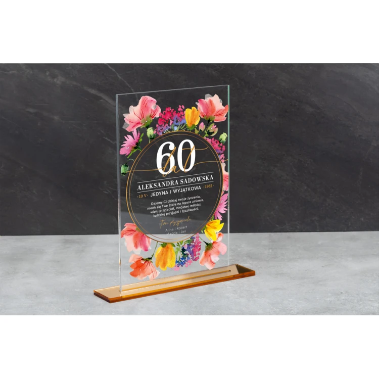 Acrylic Statuette - Anniversary Gift - Height 240mm - DTA068