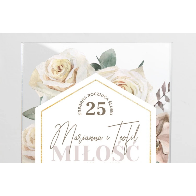 Acrylic Statuette - Anniversary Gift - Height 240mm - DTA074