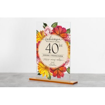 Acrylic Statuette - Anniversary Gift - Height 240mm - DTA072