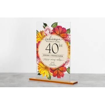 Acrylic Statuette - Anniversary Gift - Height 240mm - DTA072
