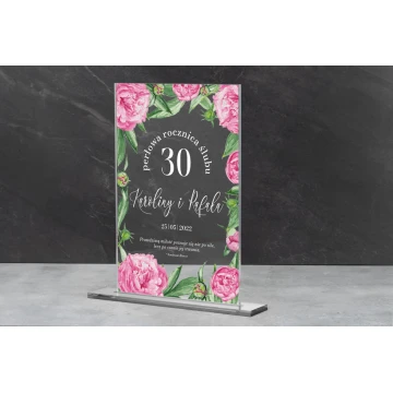 Acrylic Statuette - Wedding Anniversary - Height 240mm - DTA070