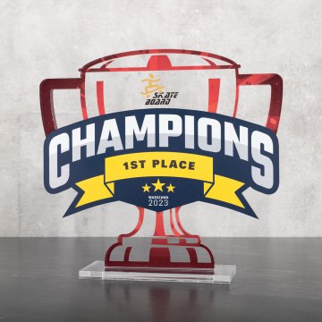Acrylic statuette - trophy for the winner - height 23 cm - DTA121