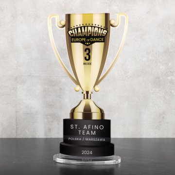 Acrylic statuette - trophy for the winner - height 30 cm - DTA122