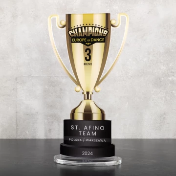 Acrylic statuette - trophy for the winner - height 30 cm - DTA122