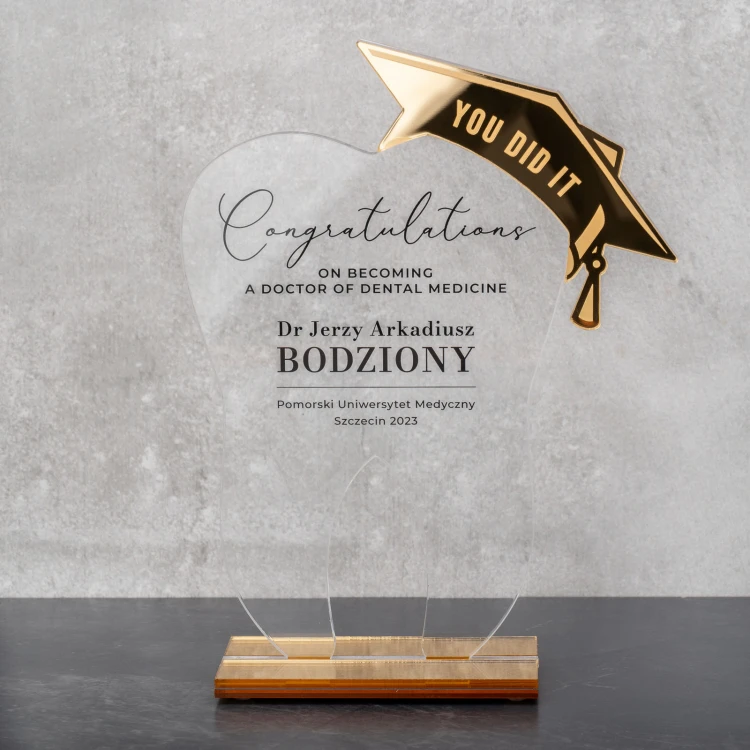 Acrylic Statuette Tooth - height 200mm - DTA086
