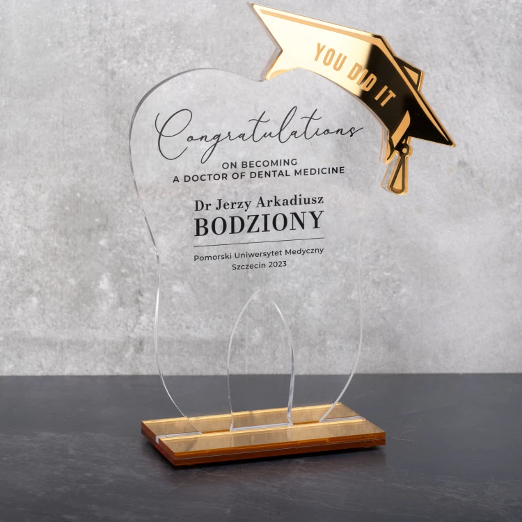 Acrylic Statuette Tooth - height 200mm - DTA086