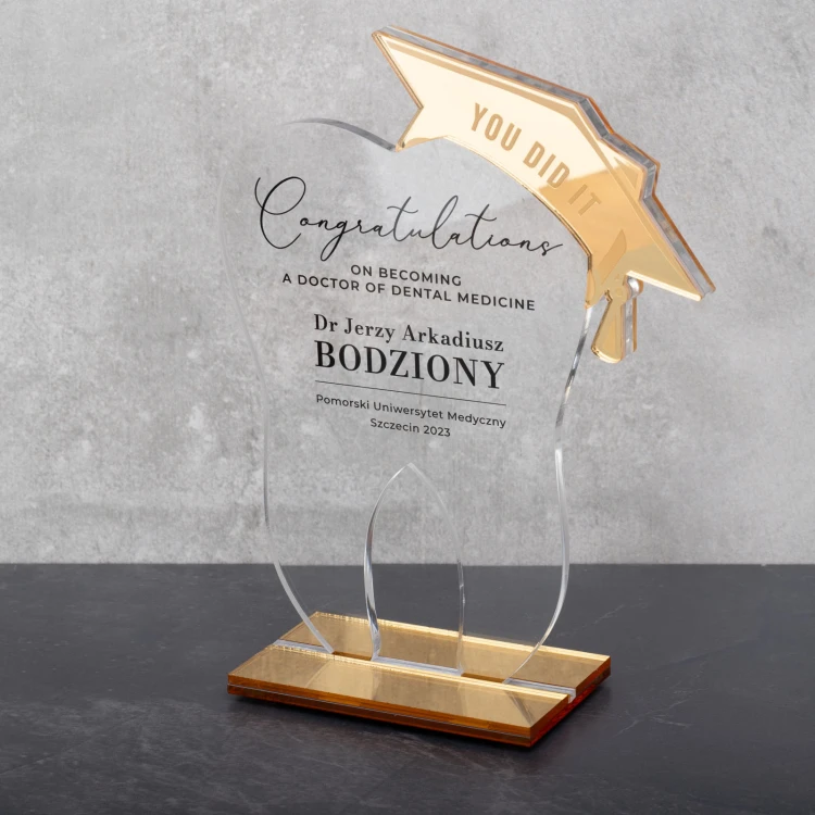 Acrylic Statuette Tooth - height 200mm - DTA086