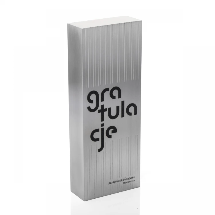 Aluminium Statuette with UV Print - HAMMER - height 21cm - DTA083