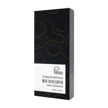 Business statuette with UV print - aluminium and selective varnish - height 23 cm - DTA135