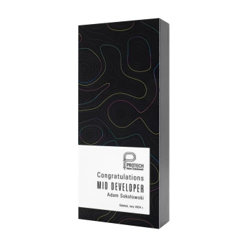 Business statuette with UV print - aluminium and selective varnish - height 23 cm - DTA135