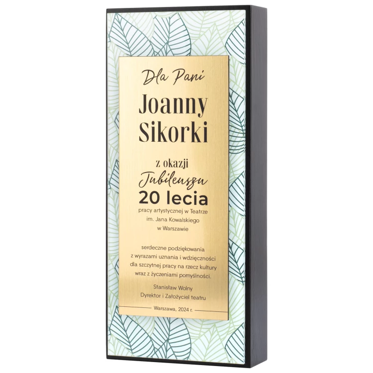 Wooden Statuette - Anniversary Award for Exceptional Achievement - Height 23cm - DTA111