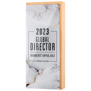 Wooden statuette - award for exceptional achievement - height 23 cm - DTA119
