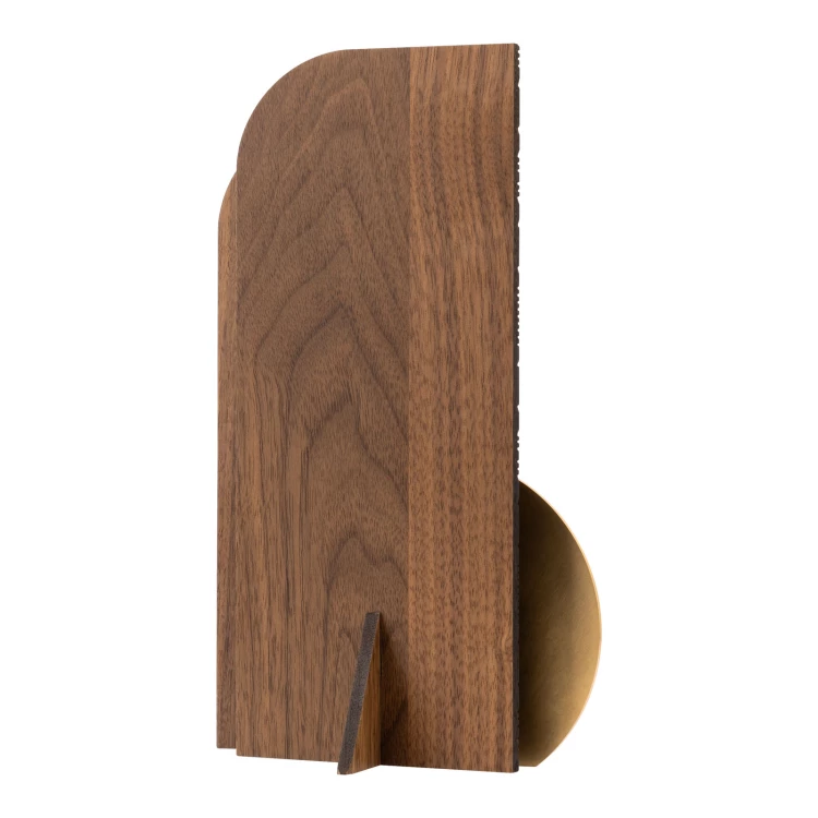 Wooden Statuette with Engraving for Company Anniversary - height 23cm - DTA102