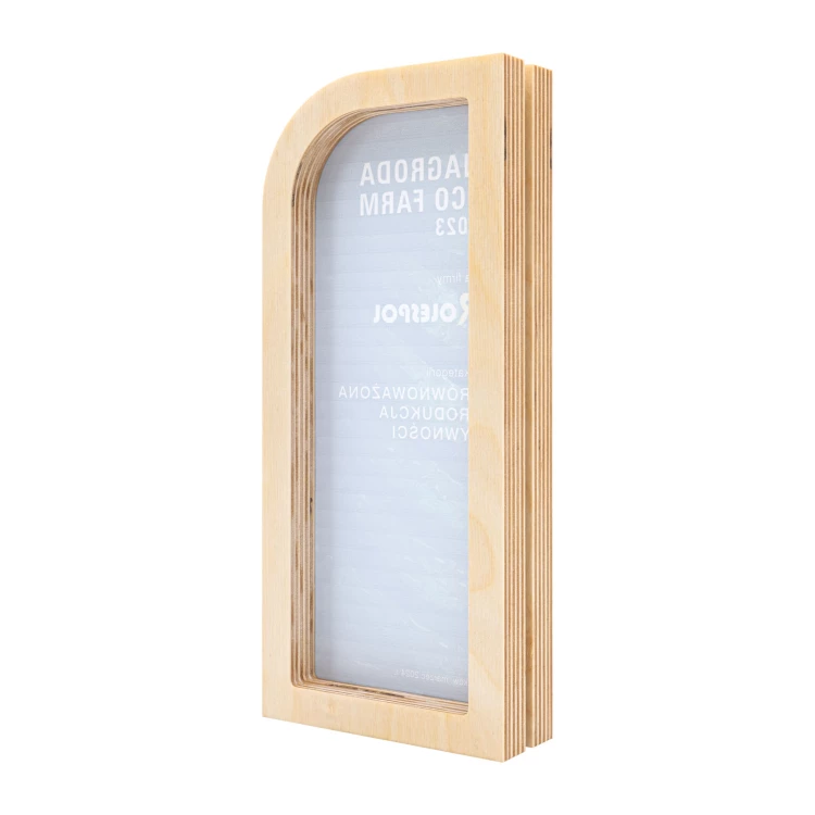 Business statuette - wood and acrylic with UV print - height 23 cm - DTA136
