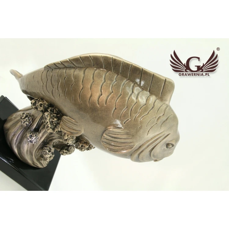 FISH Statuette - Attractive Cast Figurine - Height 29.5cm
