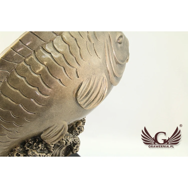 FISH Statuette - Attractive Cast Figurine - Height 29.5cm