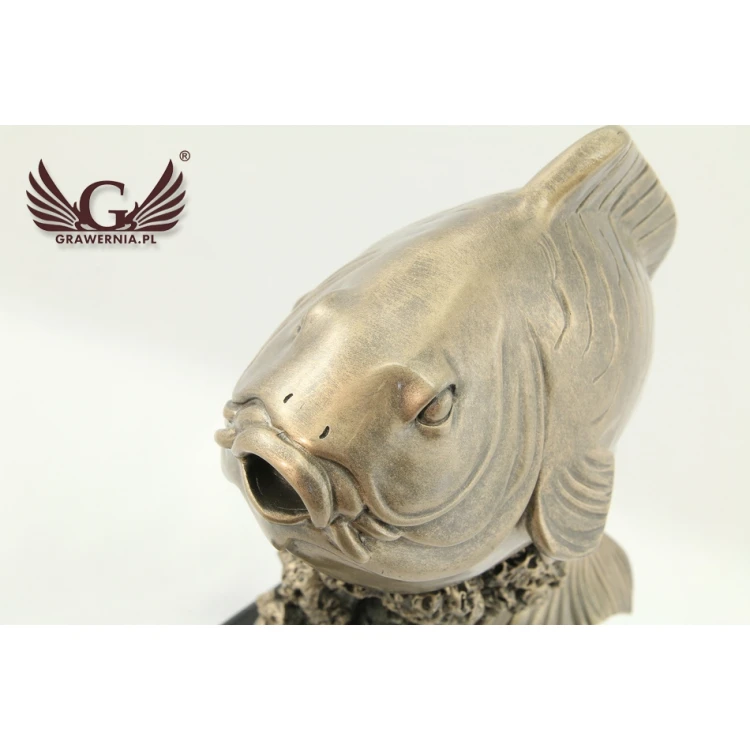 FISH Statuette - Attractive Cast Figurine - Height 29.5cm