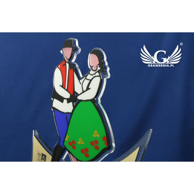 FOLK COUPLE STATUETTE 2 - model DTA43 - height 33.5 cm