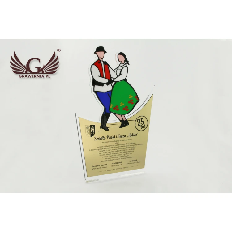 FOLK COUPLE STATUETTE 2 - model DTA43 - height 33.5 cm